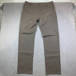 Ermenegildo Zegna Mens Pants 42 (Fits 40x35) Taupe Gray Brown 5 Pocket Straight